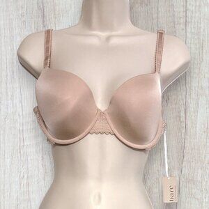 NWT Bare Necessities Bare Demi Geo Lace Underwire Bra 36C Nude Hazel